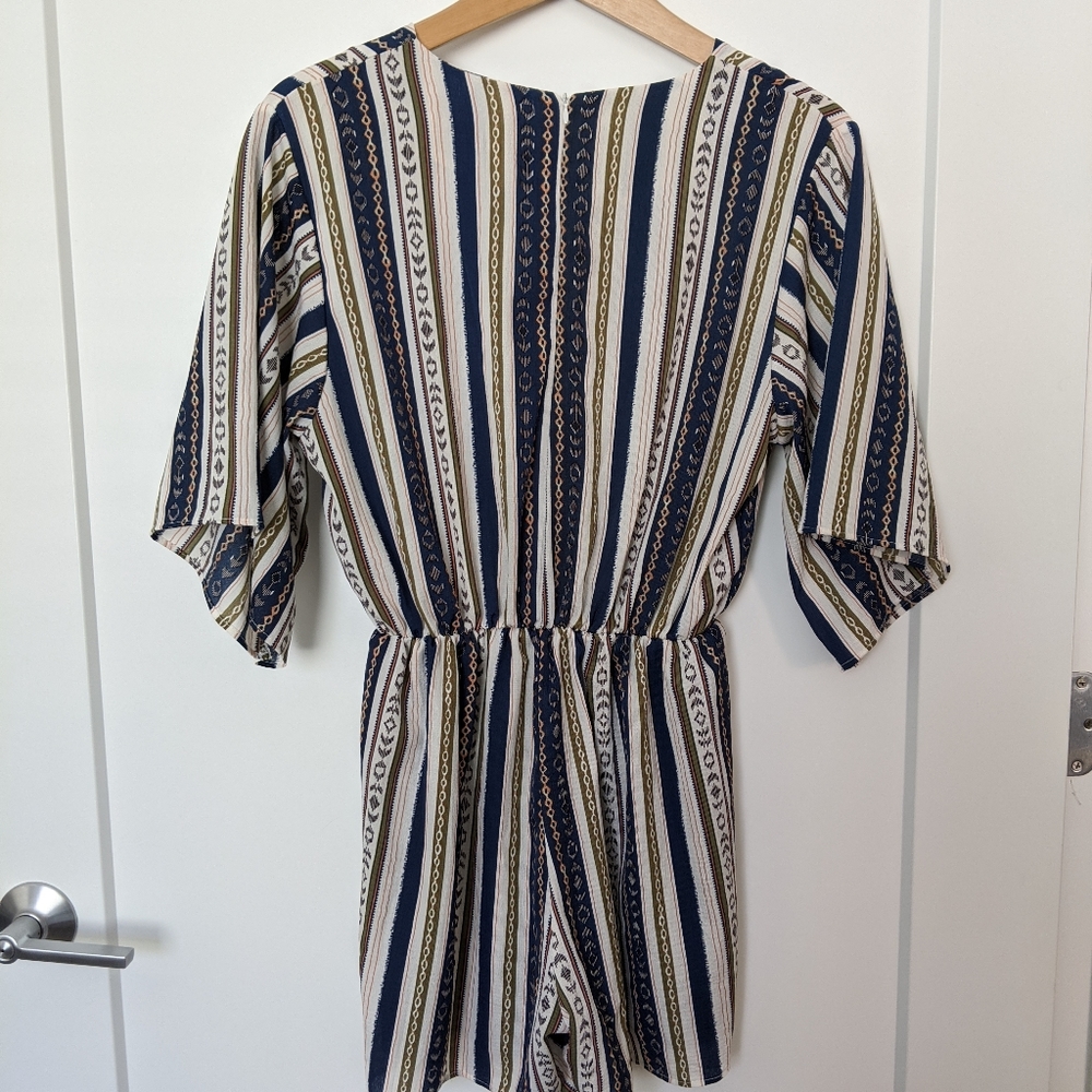 Boutique Stripe Patterned Romper - image 3